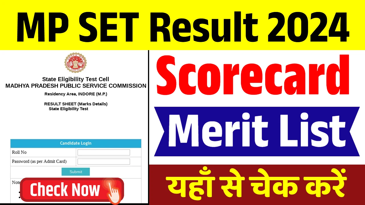 MP SET Result