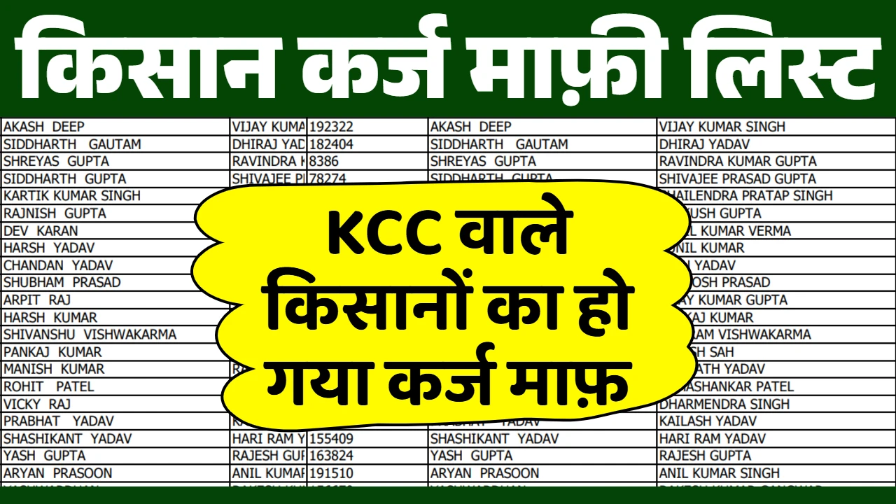 Kisan Karj Mafi List
