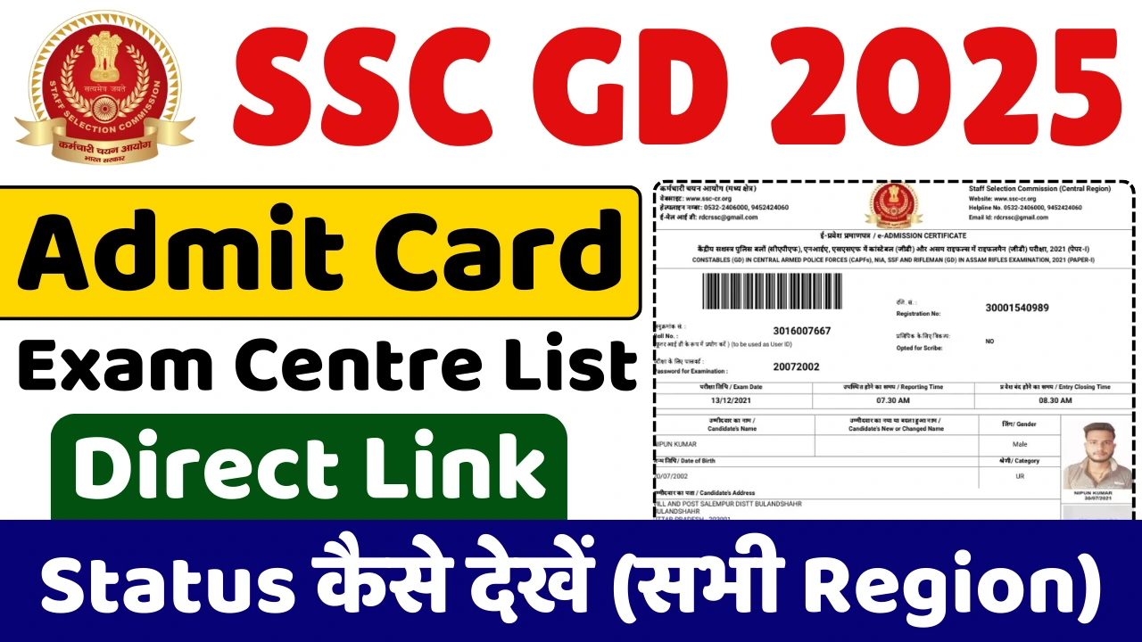 SSC GD Admit Card