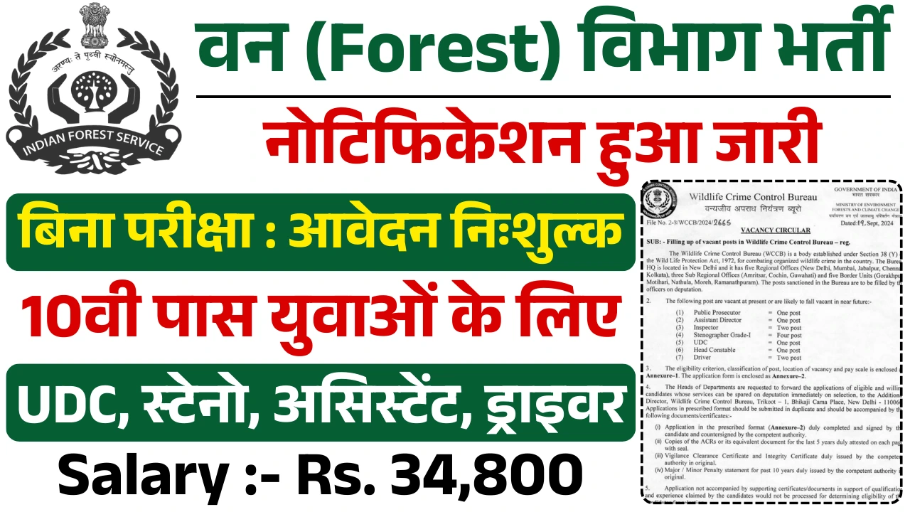 Van Vibhag Vacancy
