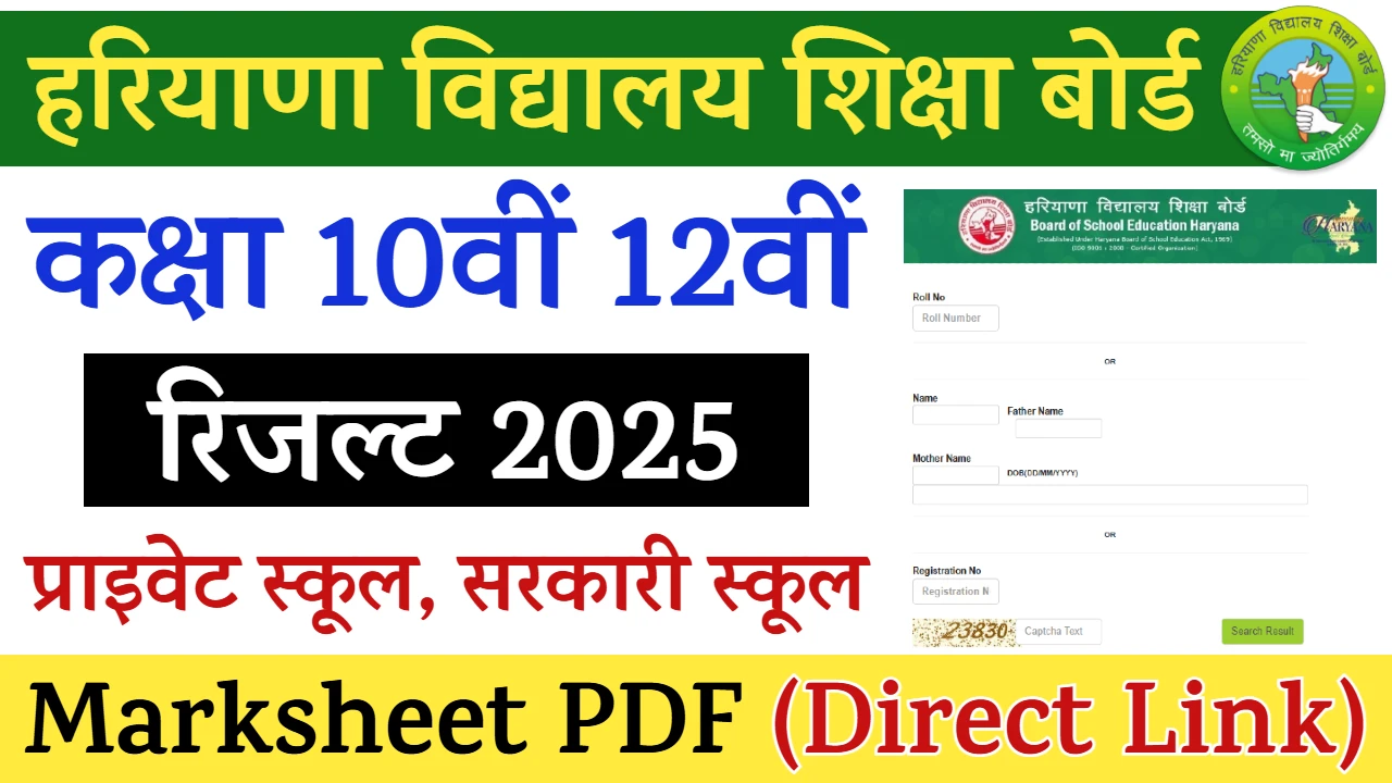 Haryana Board Result
